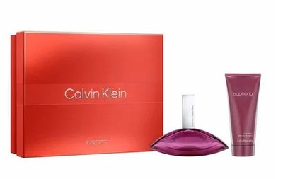 KIT COFFRET CALVIN KLEIN EUPHORIA FOR WOMEN FEMININO EAU DE PARFUM